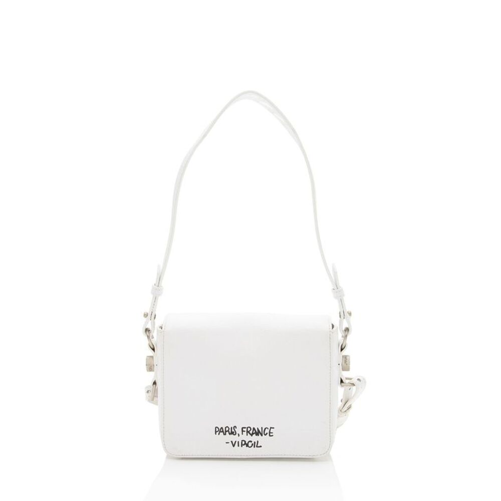Off-White Leather Binder Clip Shoulder Bag - Picture 3 of 16
